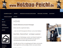 Tablet Screenshot of holzbau-peichl.de